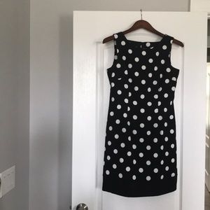 ALYX petite black & white Polk a dot dress